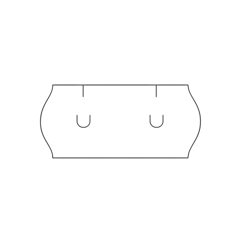 Etikety UNI 26x12 biele