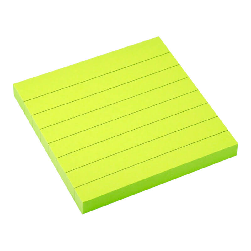 Samolepiaci blok Neon 75mm x 75mm LINK zelený