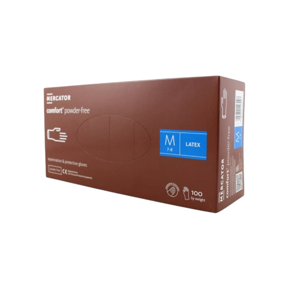 Rukavice Mercator Latex Comfort M 100ks