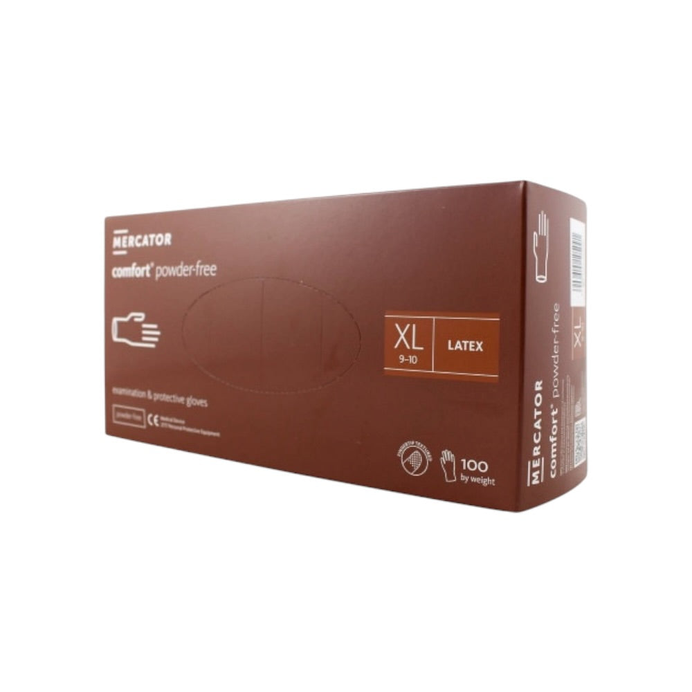 Rukavice Mercator Latex Comfort XL 100 ks