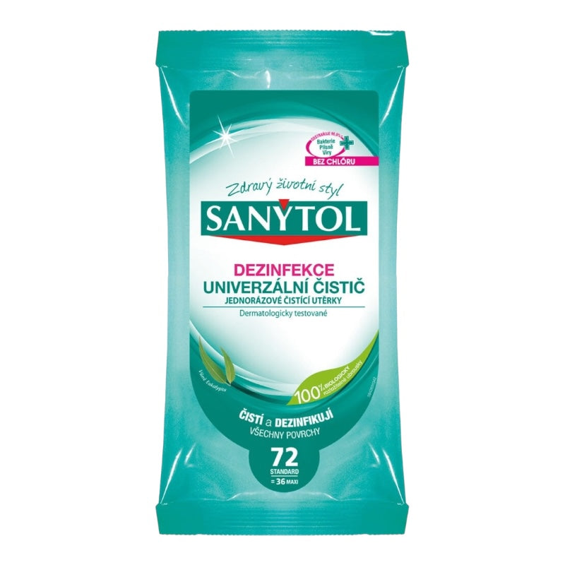 Sanytol čistiace utierky 2x36ks