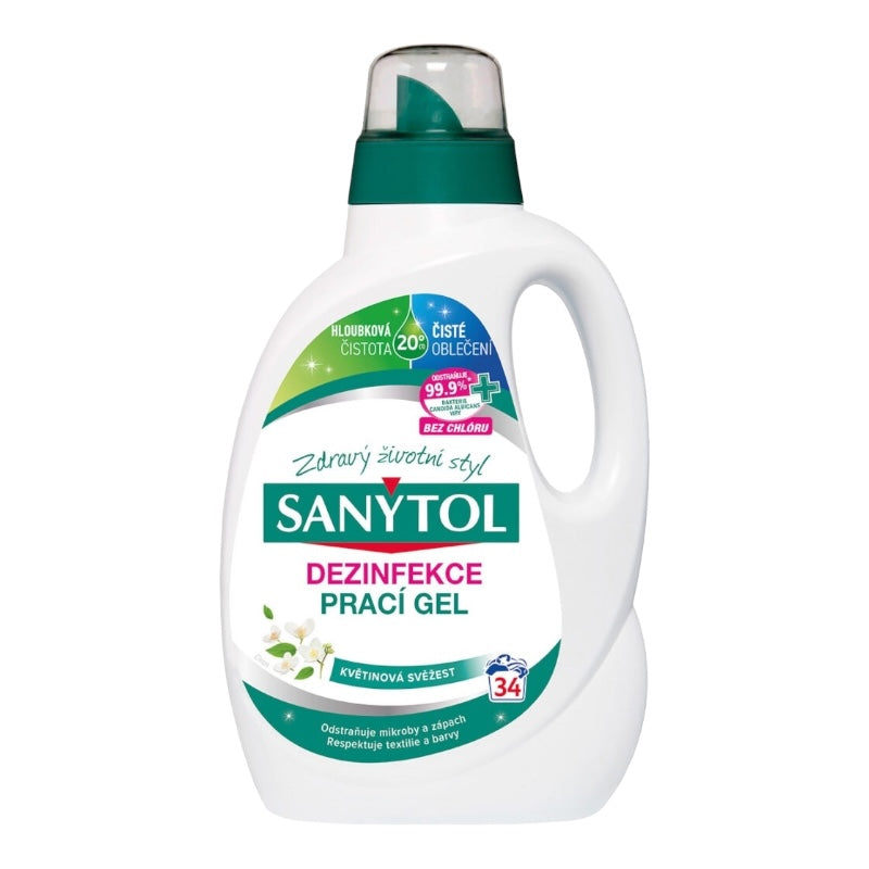 Sanytol Prací gél Biele kvety 34PD 1700ml