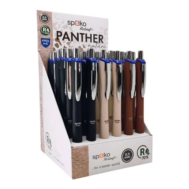 Spoko Pero PANTHER modrá náplň mix farieb displej