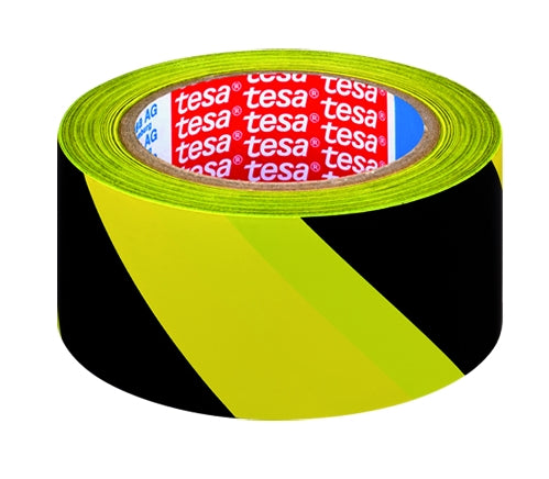 tesa značkovacia páska na trvalé označovanie 33m × 50mm PVC žltá/čierna