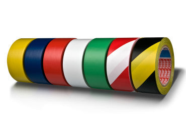 tesa značkovacia páska na trvalé označovanie 33m × 50mm PVC červená/biela