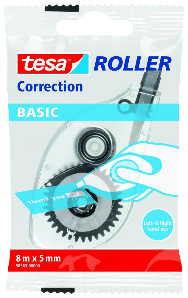 tesa opravný strojček Basic jednorazový 8m × 5mm transparentný