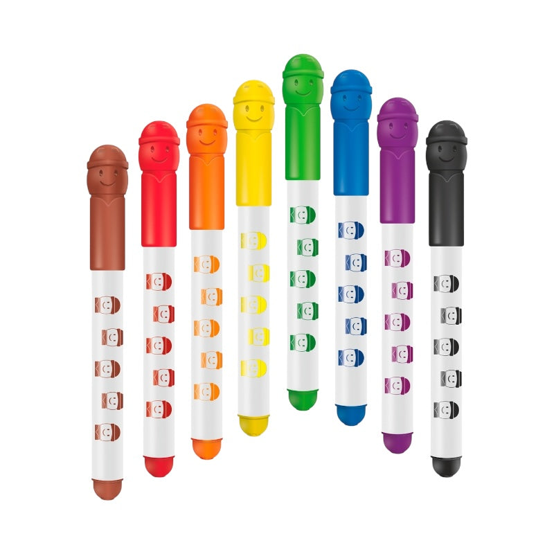 Colorino fixky detské Smile s okrúhlou špičkou 8 farieb