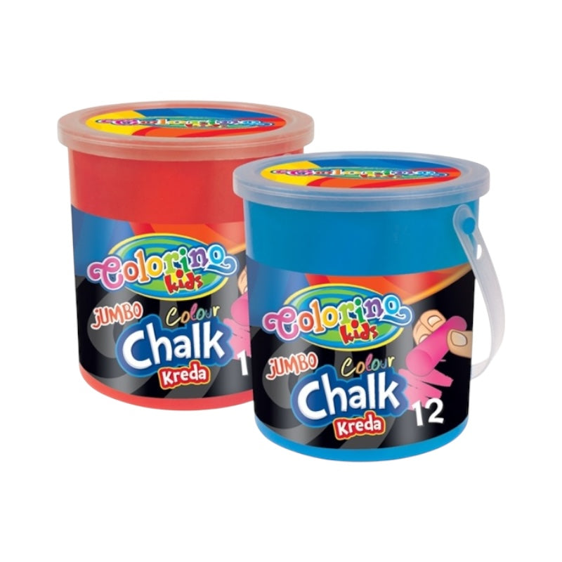 Colorino kriedy chodníkové JUMBO Ø 2,2 cm 6 farieb