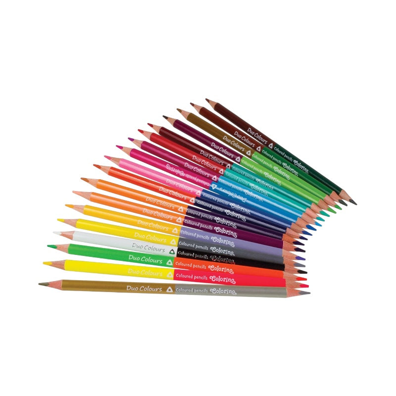 Colorino pastelky trojhranné obojstranné 24 farieb