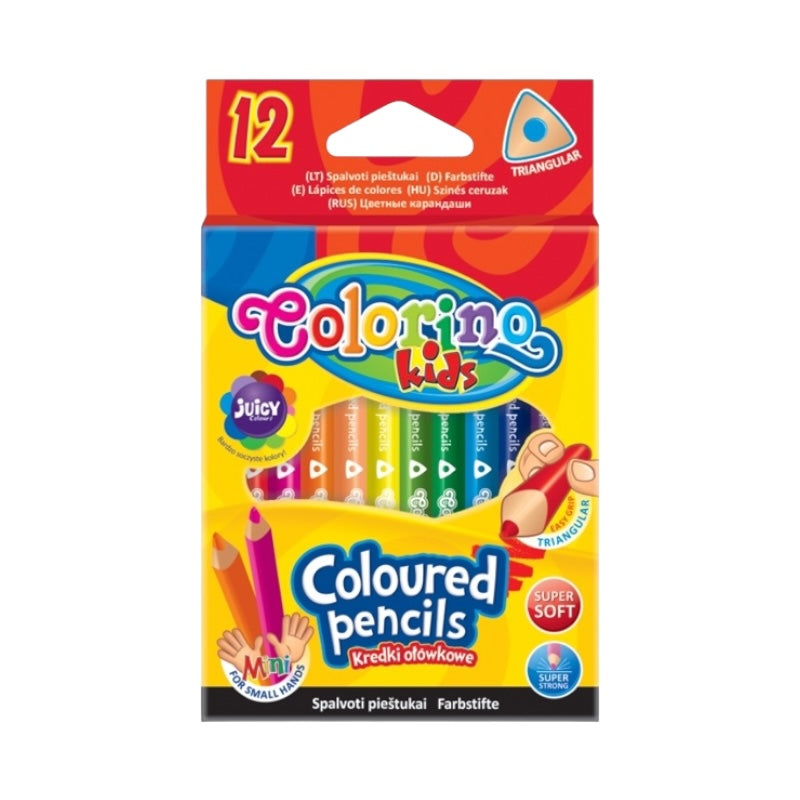 Colorino pastelky trojhranné krátke 12 farieb