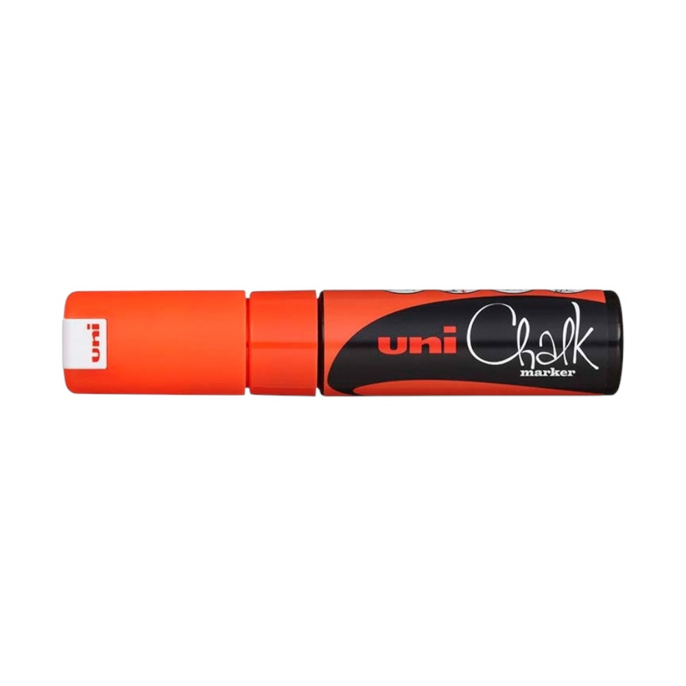 UNI kriedový popisovač PWE-8K 8mm fluo oranžový