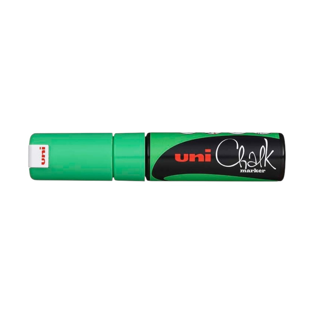 UNI kriedový popisovač PWE-8K 8mm fluo zelený