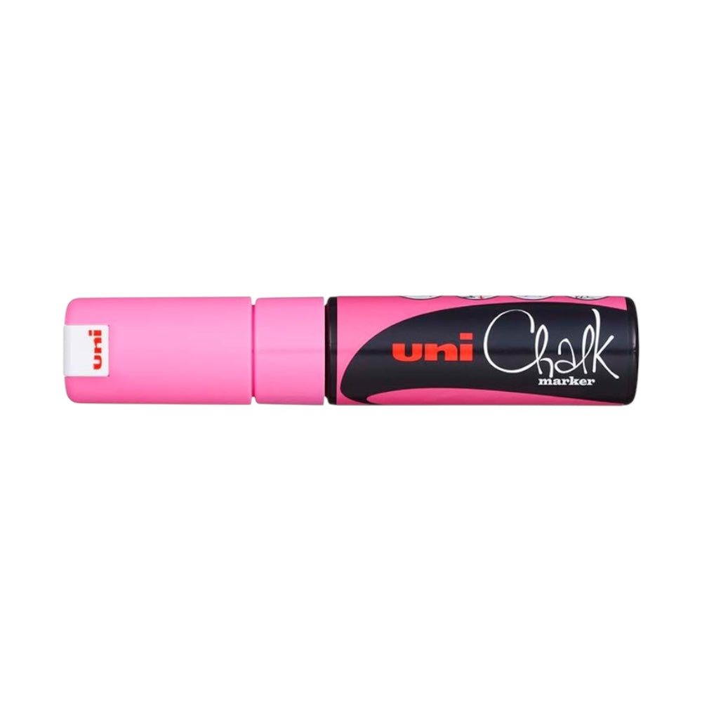 UNI kriedový popisovač PWE-8K 8mm fluo ružový