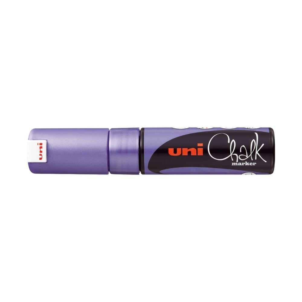UNI kriedový popisovač PWE-8K 8mm metalický fialový