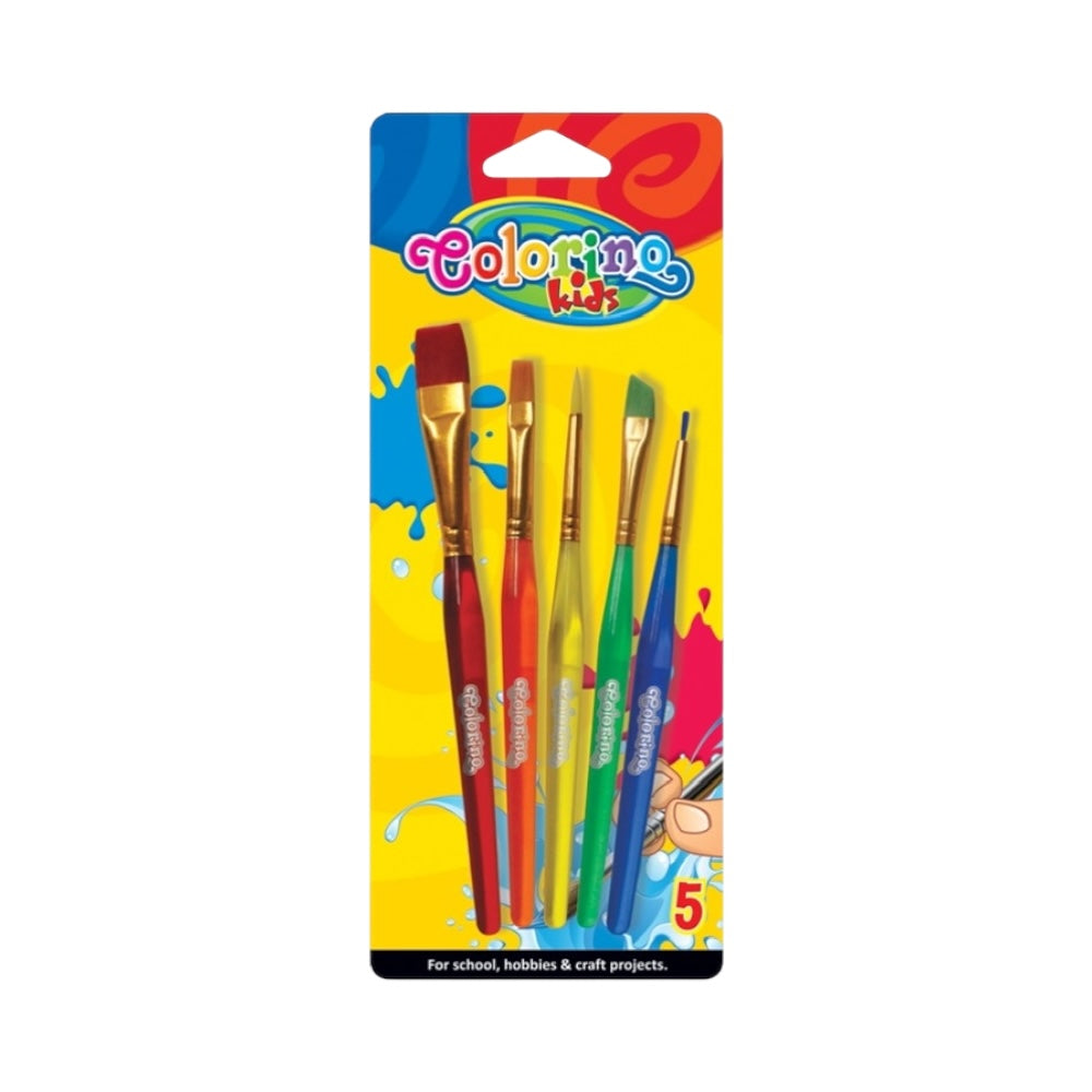 Colorino štetce sada plast 5ks mix veľkostí