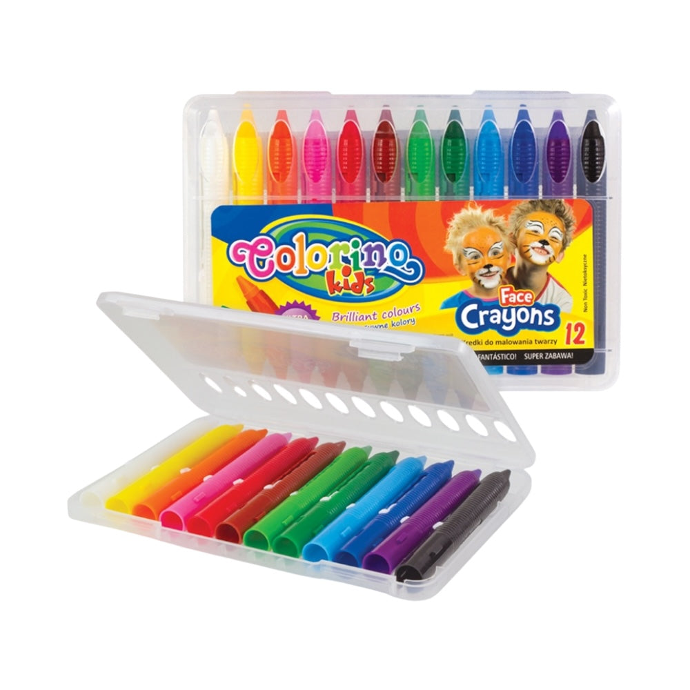 Colorino farby na tvár v násadke puzdro 12 farieb