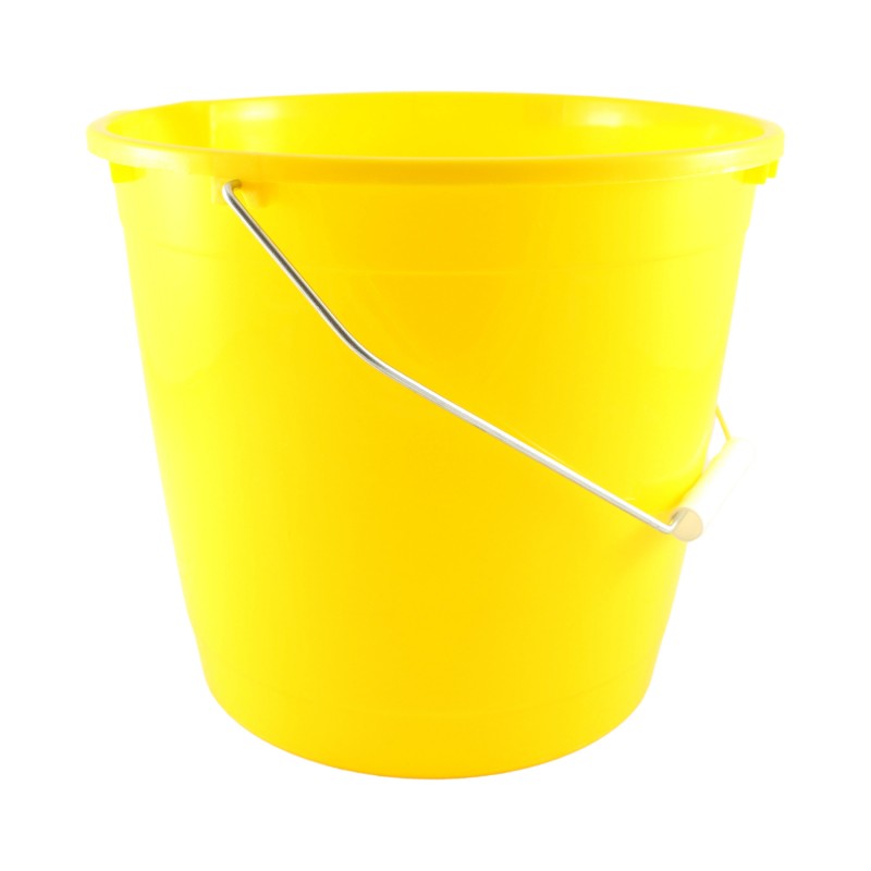 Vedro okrúhle plastové – žlté 10L