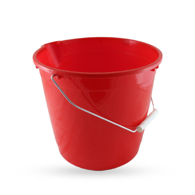 Vedro okrúhle plastové – červené 10L