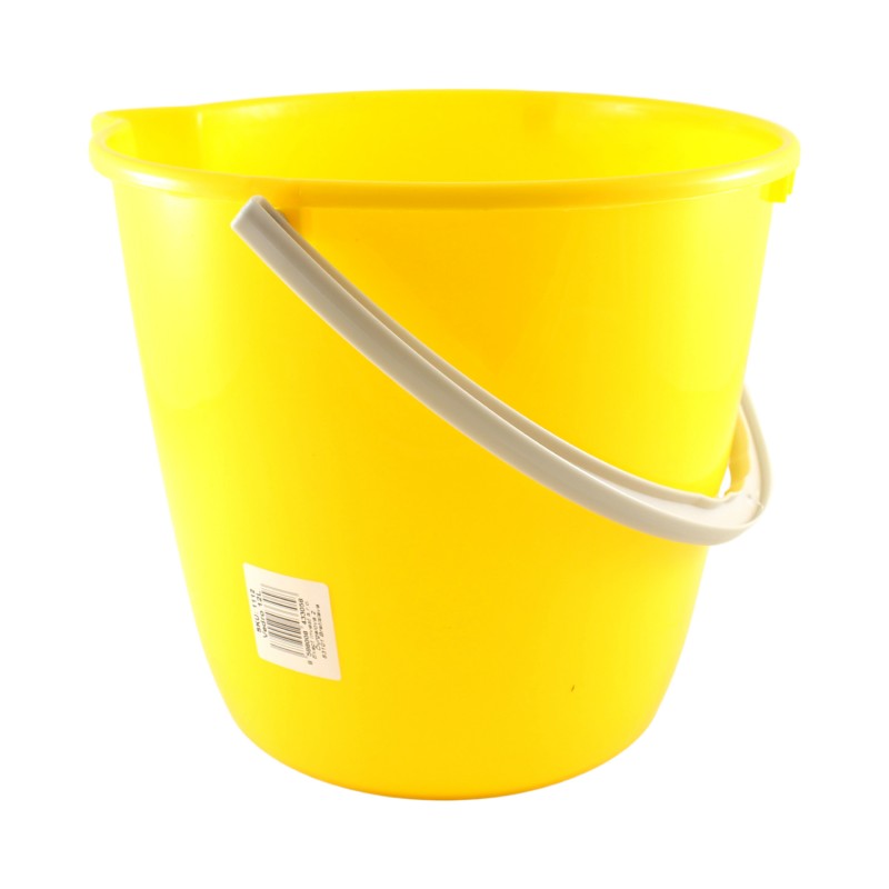 Vedro okrúhle plastové – žlté 12L