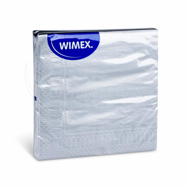 Servítky 33x33 3-vrstvové 20ks strieborné