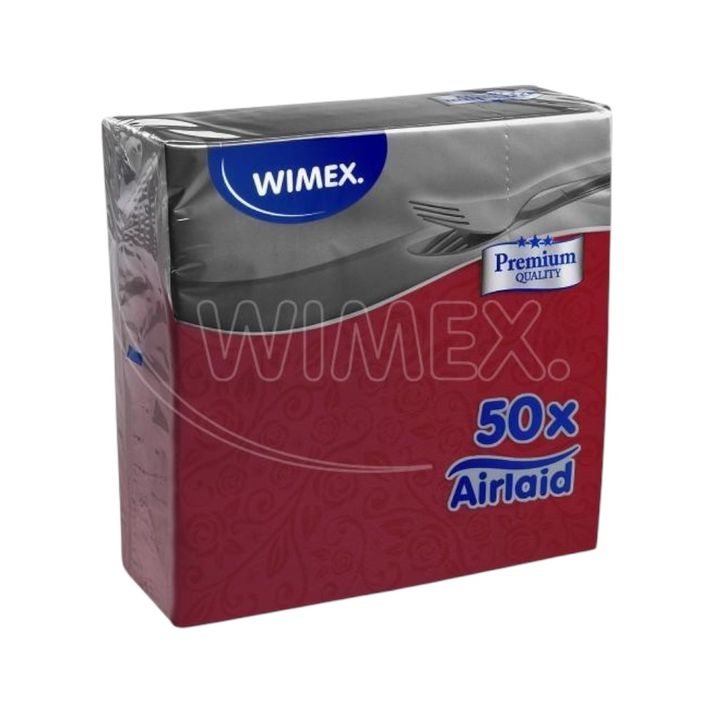 Servítky premium dekor 40x40 bordové 50ks