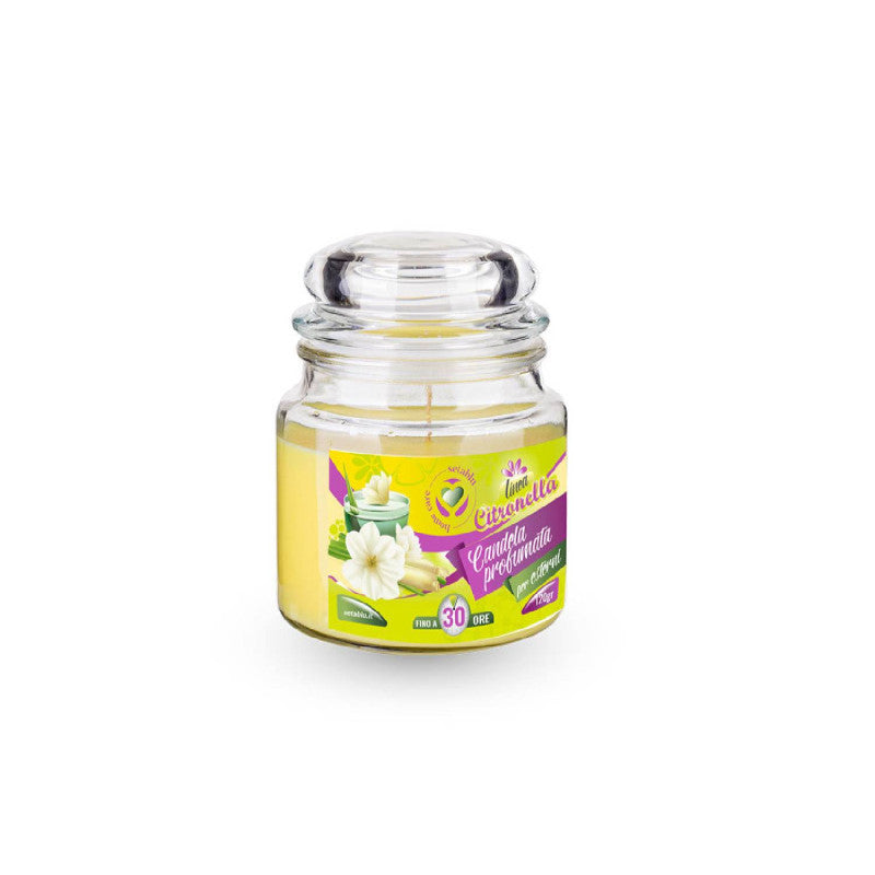 Citronella repelentná sviečka v skle 120g
