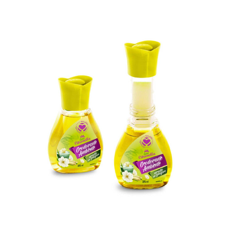 Citronella repelentný tekutý osviežovač vzduchu s knotom 375m