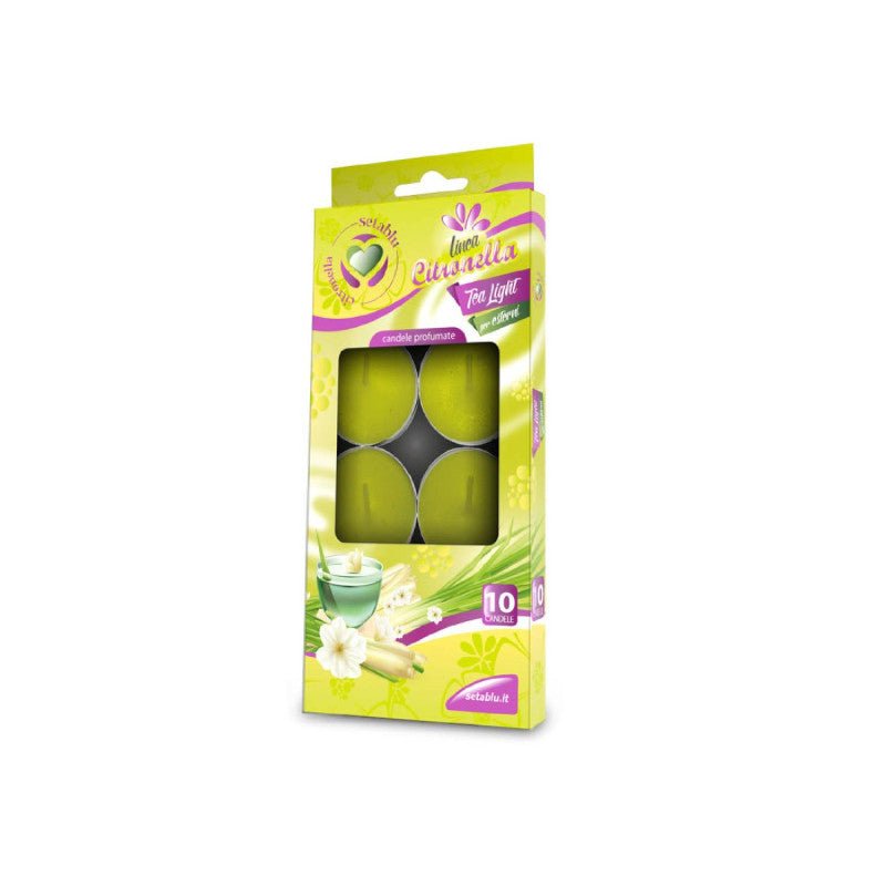 Citronella čajové repelentné sviečky 10ks 100g