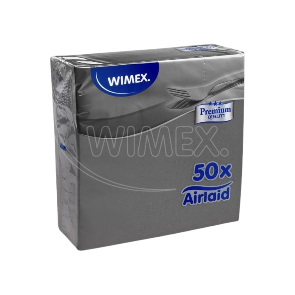 Servítky premium 40x40 šedé 50ks