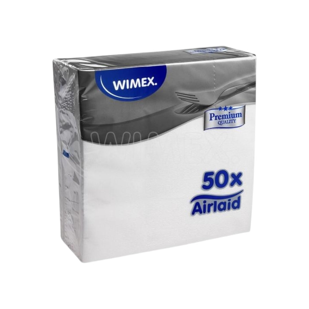 Servítky premium 40x40 biele 50ks