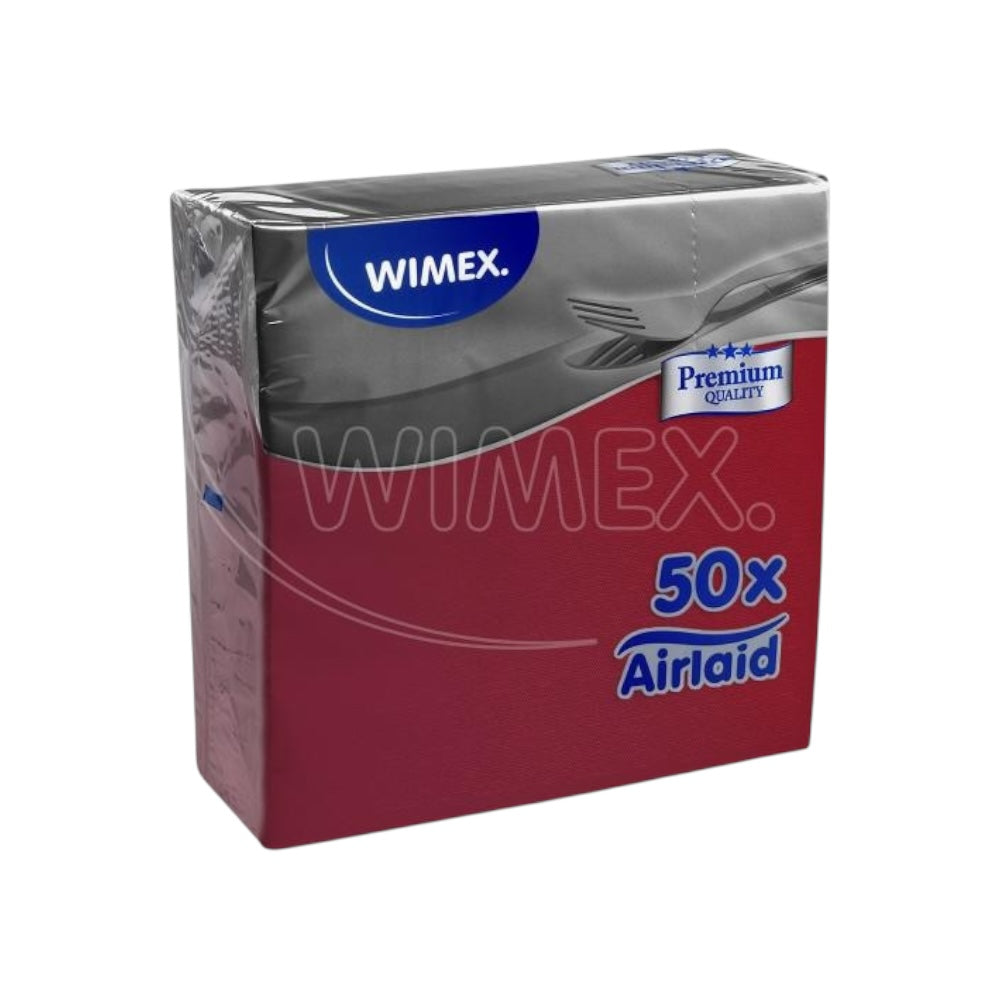 Servítky premium 40x40 bordové 50ks